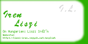 iren liszi business card